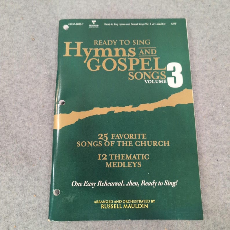 Ready to Sing Hymns and Gospel Songs Vol 3 Russell Mauldin SATB Choral Book image 1