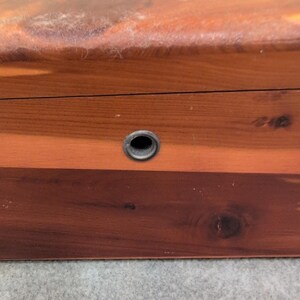 Vintage Lane Cedar Chest Miniature Salesman Sample George Cater Furniture Box image 3