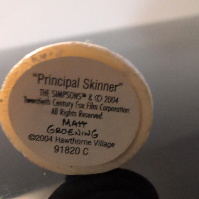 Simpsons Principal Skinner Hawthorne Village Figurine 2004 image 5
