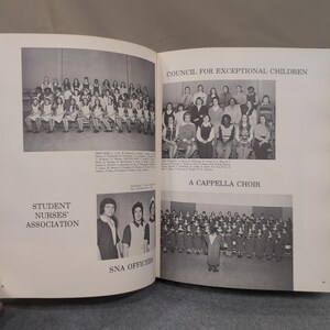 1974 Mimosa Vol 29 Jacksonville State University Yearbook JSU Alabama Vintage afbeelding 3