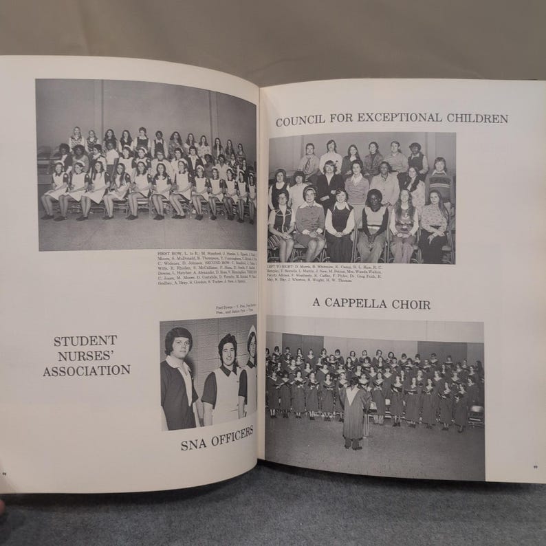 1974 Mimosa Vol 29 Jacksonville State University Yearbook JSU Alabama Vintage afbeelding 3
