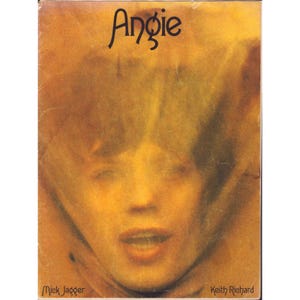 1973 Rolling Stones Angie Sheet Music Jagger Richard Goats Head Soup image 1