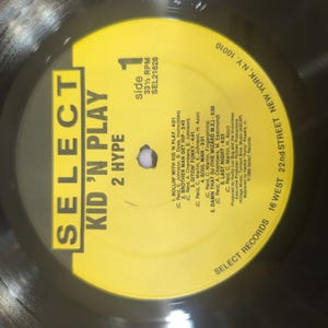 Kid 'N Play 2 Hype Vinyl LP 1988 Select Records SEL 21628 Hip Hop Album image 4