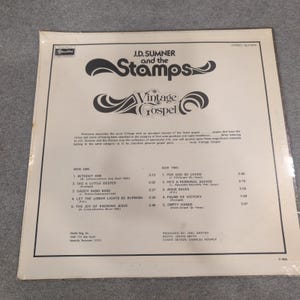 J.D. Sumner and the Stamps Vintage Gospel Vinyl LP Skylite SLP 6144 1974 Gospel image 2