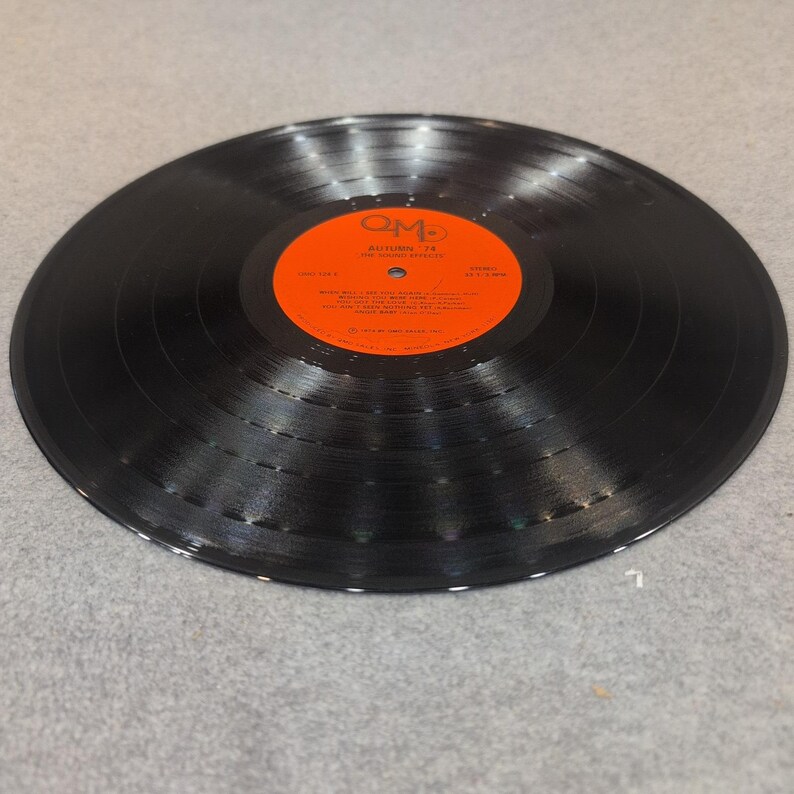 秋74 ザ・サウンドエフェクト ビニールLP QMO 124 33回転 1974年 コンピレーションレコード 画像 3