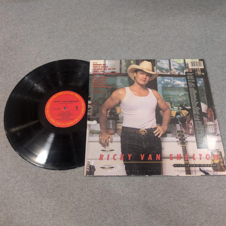 Ricky Van Shelton Wild-Eyed Dream Vinyl LP Columbia C 40602 Country 1987 VG+ image 2