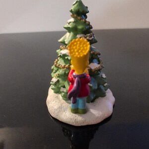 The Simpsons Hawthorne Village Finishing Touches Bart Simpson Christmas Figurine image 2