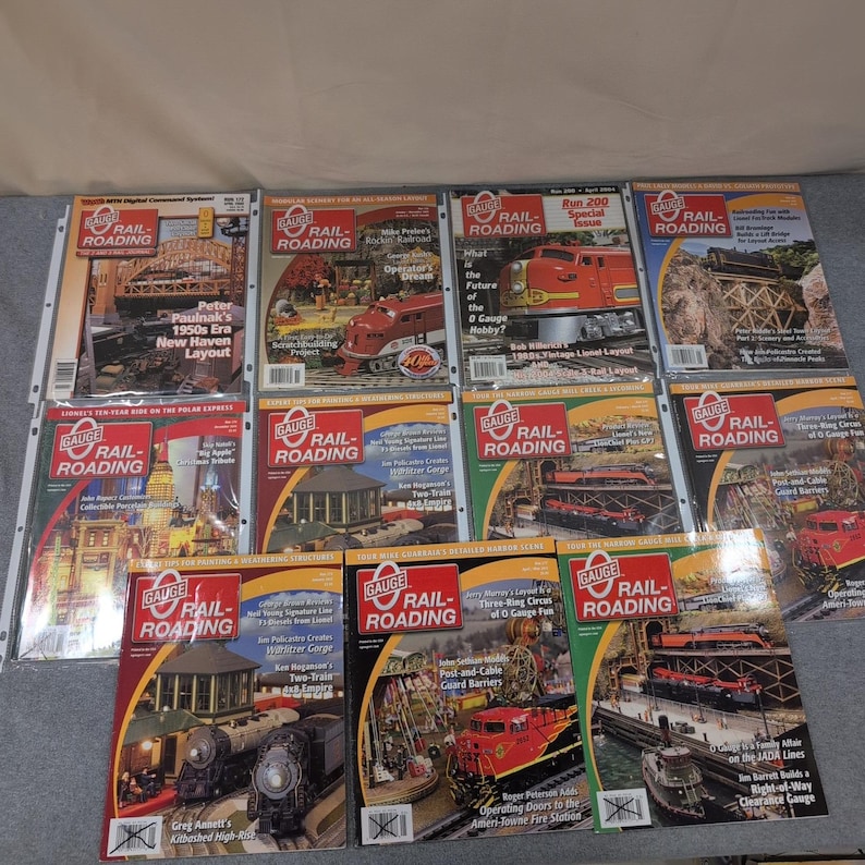 O Gauge Railroading Magazine Lot of 11 Issues 2000-2005 Lionel MTH Model Trains image 1