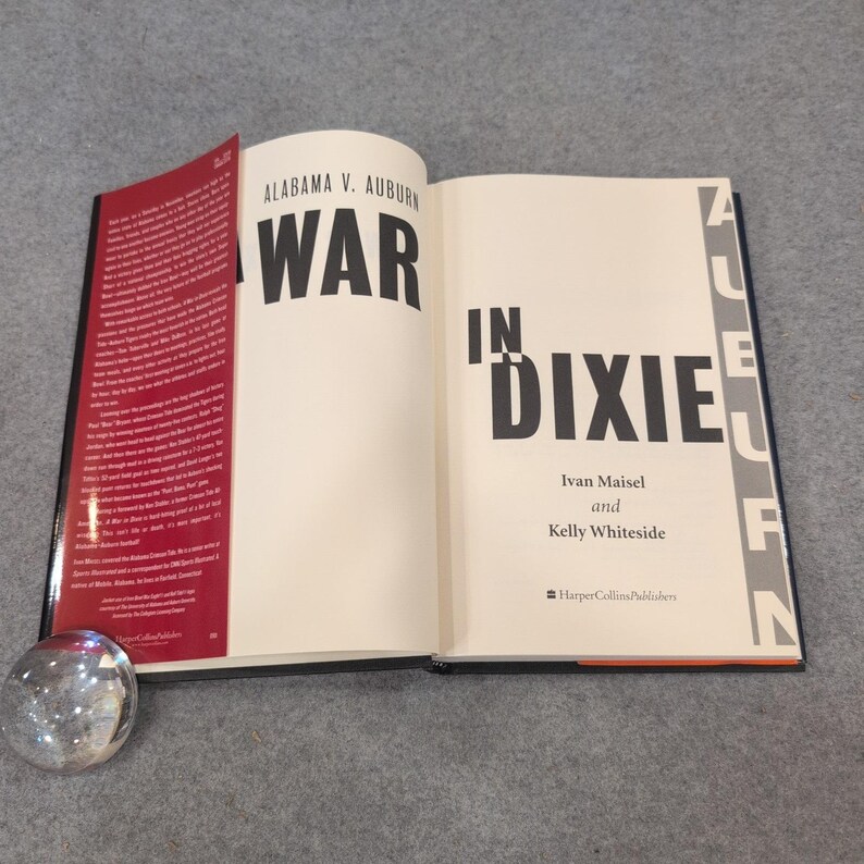Alabama v Auburn A War in Dixie Iron Bowl Book Ivan Maisel First Edition 2001 image 3