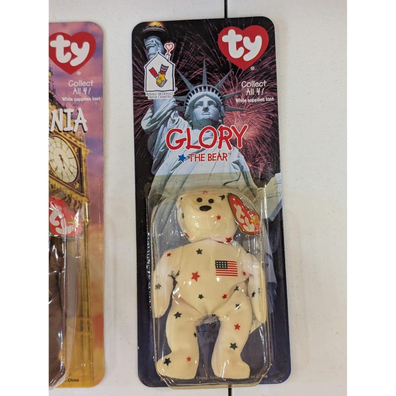 TY Beanie Babies Maple Erin Britannia Glory McDonald's House Charity Bears Set image 5