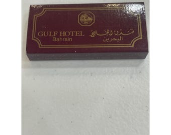 Vintage Gulf Hotel Bahrain Matchbox Full Novelty Collectible Souvenir