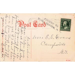 Vintage 1907 New York Central Railway Station Syracuse NY Postcard Lithograph image 2