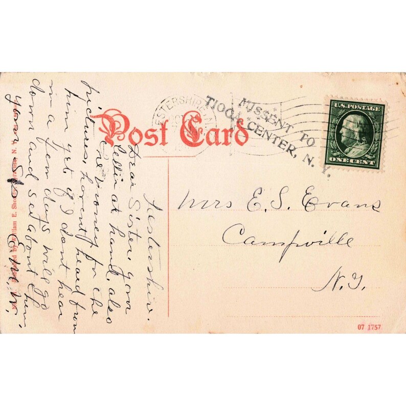Vintage 1907 New York Central Railway Station Syracuse NY Postcard Lithograph image 2