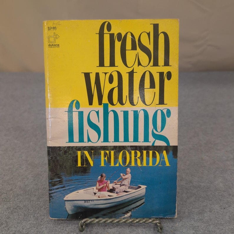 Pesca en agua dulce en Florida Charlie Harris Dukane Press 1970 imagen 1