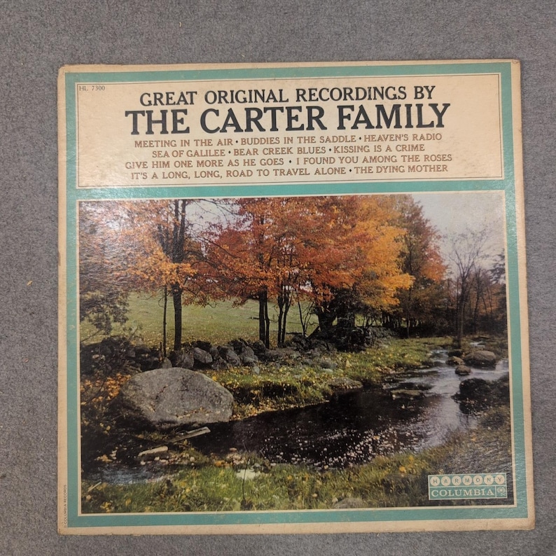 The Carter Family Great Original Recordings Vinyl LP Harmony Columbia HL 7300 image 1