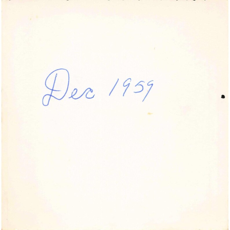 Vintage Photograph Christmas Tree Gifts Family Women December 1959 3.5" x 3.5" image 2