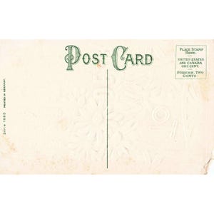 Antique To My Dear Uncle Floral Embossed Postcard Series 1660 Printed in Germany image 2