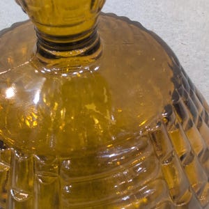 Vintage Olive Green Glass Compote Basketweave Scalloped Pedestal Candy Dish image 7
