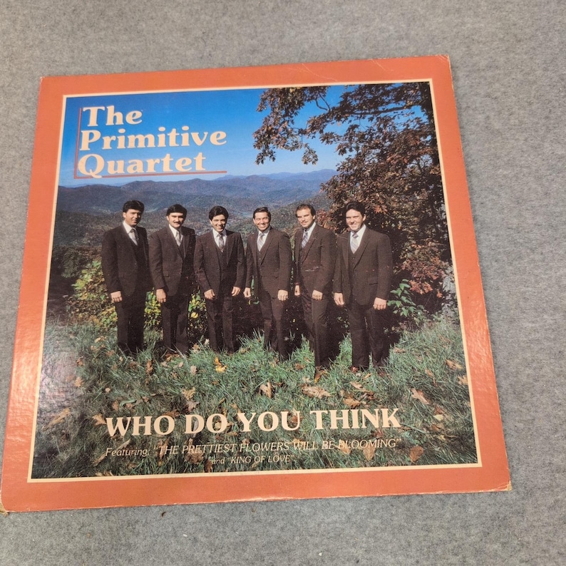 The Primitive Quartet Who Do You Think Vinyl LP Gospel Bluegrass 1980 IRC 1132 image 1