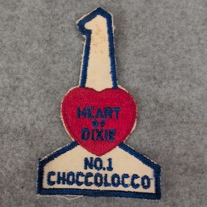 Vtg "Heart of Dixie" Serce nr 1 Choccoloco Boy Scout Patch Prawie 4" zdjęcie 1