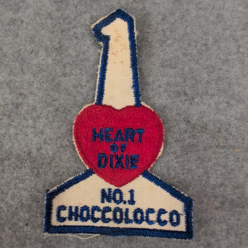 Vtg "Heart of Dixie" Serce nr 1 Choccoloco Boy Scout Patch Prawie 4" zdjęcie 1