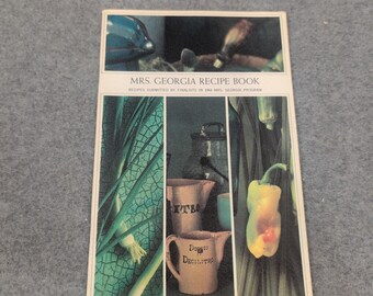 Vintage 1964 Mrs Georgia Recipe Book Mid Century Southern Cooking Booklet