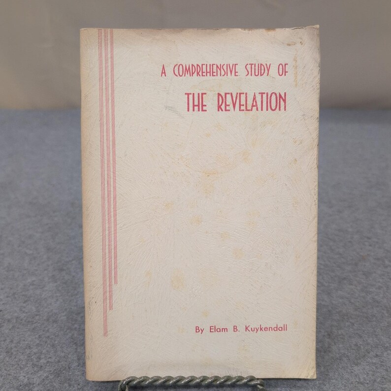 Une étude complète de l'Apocalypse Elam B Kuykendall 1961 Cahier d'exercices biblique image 1