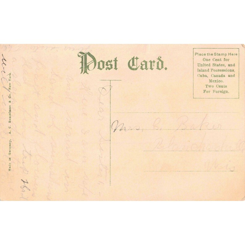 Hotel Leighton West Lake Park Los Angeles CA Vtg Pocztówka z dzielonym tyłem, lata 10. XX wieku zdjęcie 2