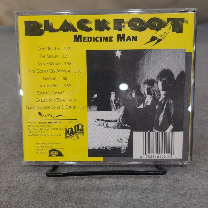 Blackfoot Medicine Man CD 1991 Southern Rock Nalli Records image 2