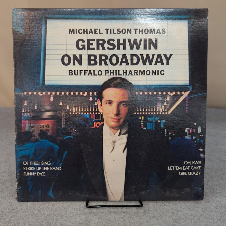 Michael Tilson Thomas Gershwin en Broadway Filarmónica de Buffalo Vinilo LP M 34542 imagen 1