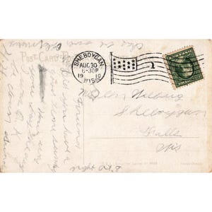 Cartolina vintage RPPC del 1910 raffigurante una coppia romantica, Germania, Sheboygan, Wisconsin, timbro postale 3025. immagine 2