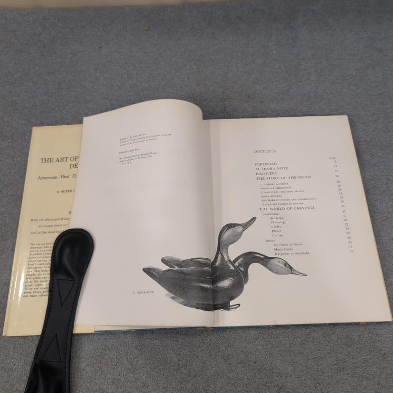 The Art of the Decoy American Bird Carvings Adele Earnest Hardcover Book VG image 2