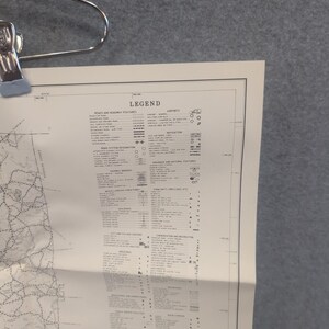 VTG 1973 Clay County Alabama General Highway Map Lineville Ashland Delta Hollins image 3