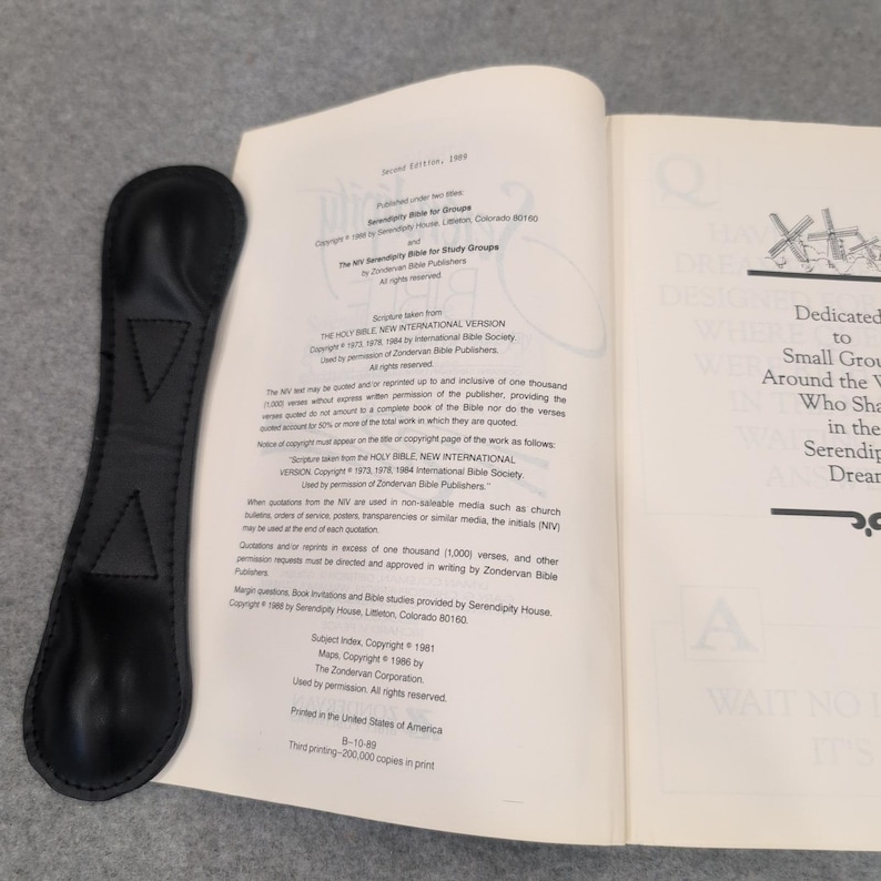 NIV セレンディピティ聖書（学習グループ向け）ゾンダヴァン社 1989年 第2版 ソフトカバー 画像 5
