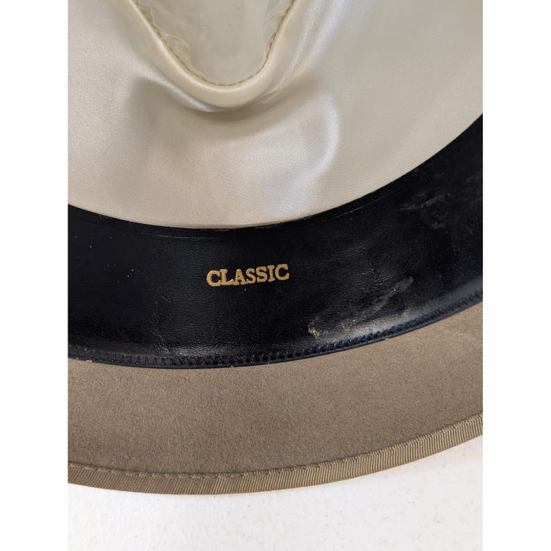 VTG Crofut & Knapp New York Mens Classic Fedora Hat - Stanton's 20" Head Circ. image 6
