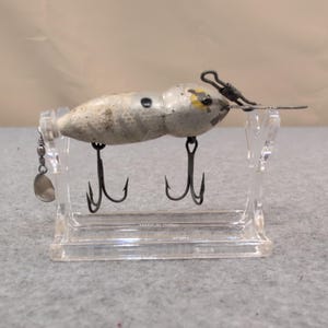 Vintage Whopper Stopper Hellbender Fishing Lure Metal Wobbler Lure Double Hooks image 2