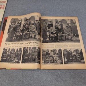 Vintage LIFE Magazine April 9 1945 Iwo Jima Cover WWII Yalta Conference History image 2
