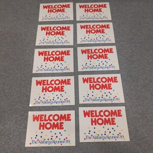 Vintage 1989 The Alabama Reunion Welcome Home Postcards Set of 10 Unused VG+ image 1