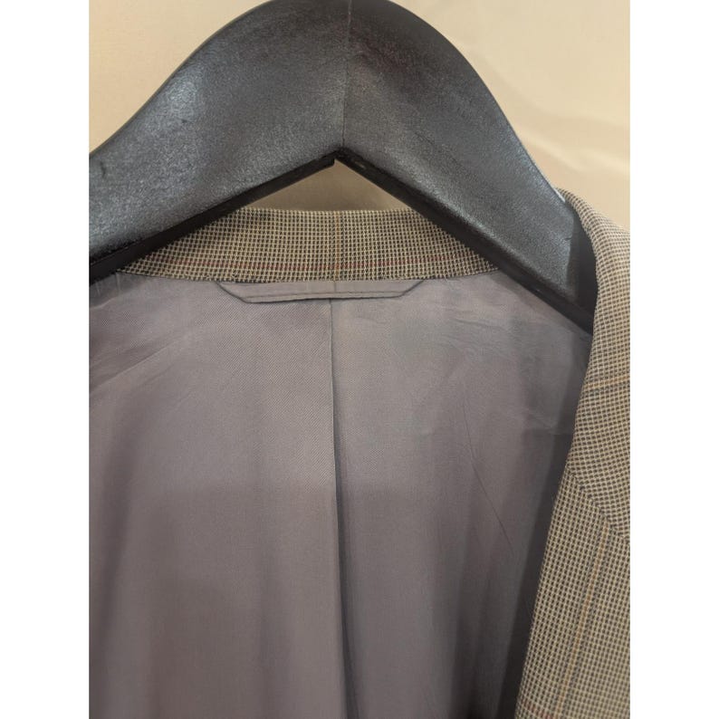 Nick Hilton Collection Mens Plaid Blazer Gray Mark Shale Sport Coat 48 L image 5