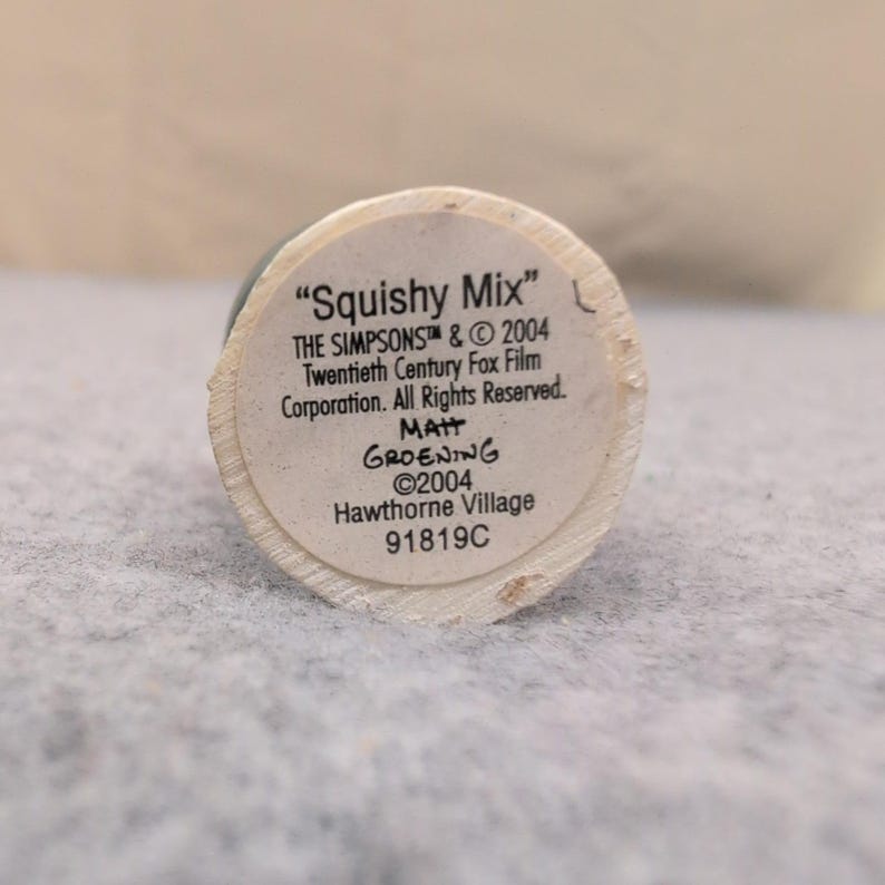 The Simpsons Hawthorne Village Squishy Mix Miniature Figurine 2004 91819C image 3