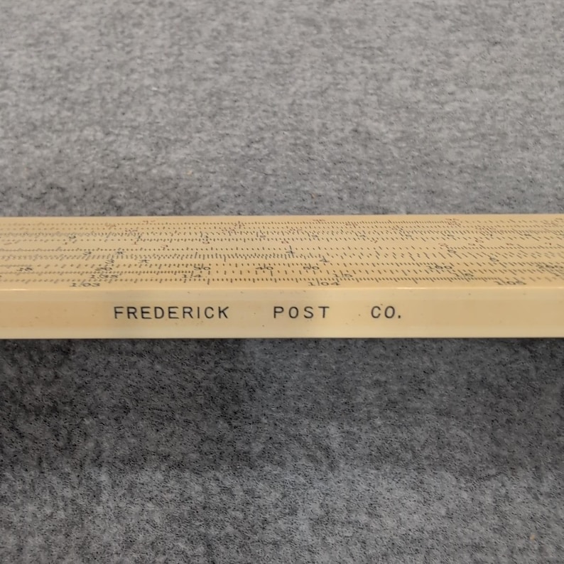 Friedrich Post Co Versalog Rechenschieber Katze Nr. 1460 Vintage Technisches Math-Werkzeug Bild 3