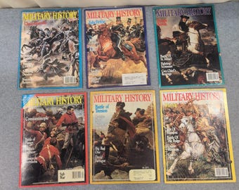Military History Magazine Lot of 6 Vintage 1991-1992 Civil War Zulu War WWII