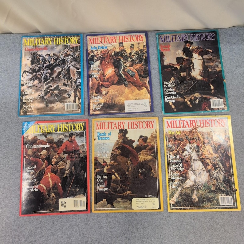 Military History Magazine Lot of 6 Vintage 1991-1992 Civil War Zulu War WWII image 1