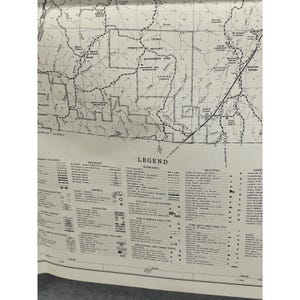 VTG 1978 Colbert County Alabama Highway Map 25" x 18" Tuscumbia Muscle Shoals image 3