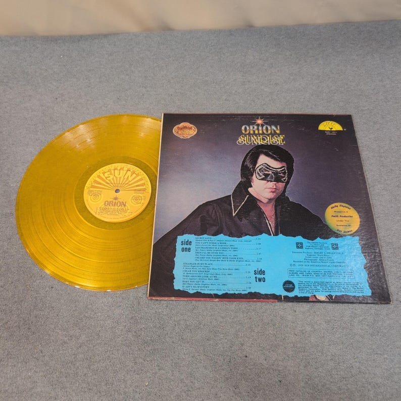 Orion Sunrise Gold Vinyl LP Sun Records SUN-1017 Collector Edition 1979 Stereo image 2