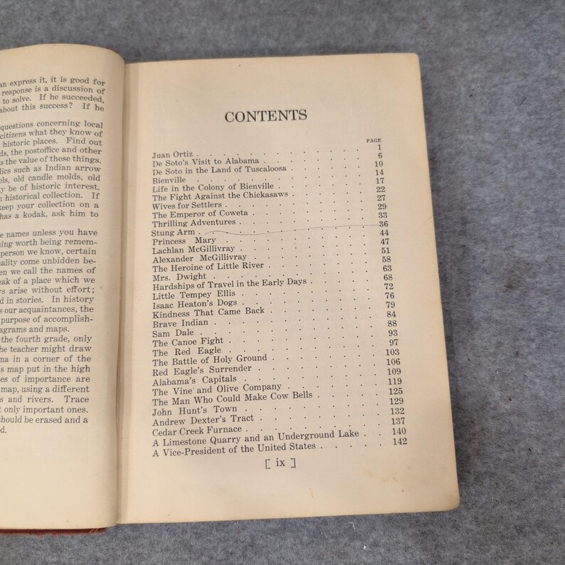 History Stories of Alabama L. Lamar Matthews 1952 Hardcover Illustrated Book image 6
