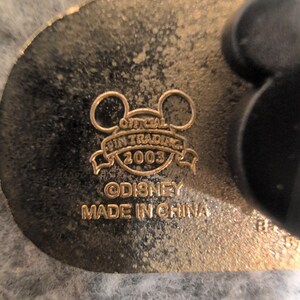 Disney Winnie the Pooh Sleeping Enamel Pin Official Trading 2003 Gold Tone image 4