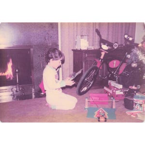 Vintage 1970s Christmas Family Home Photos Lot of 16 Fireplace Tree Toys image 16