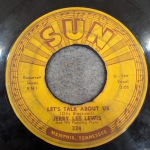 Jerry Lee Lewis Lets Talk About Us Ballad of Billy Joe Sun Records 324 45 RPM image 2