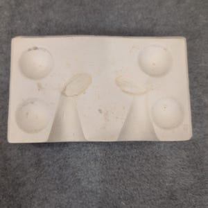 Vintage Ceramic Mold Marys Hands Christmas Angel Candle Holder Craft image 1